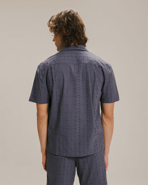 Camisa Fit Relax Azul